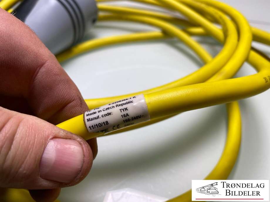 Batterilader kabel til VW Up 2012-2019 (TE|TYPE 2| 10A| 230V|NØDLADER|12E971675CG)