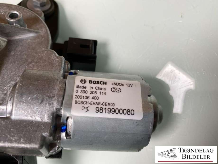 Viskermotor bakrute til Opel Mokka E 2020-->> (Type II) (BOSCH|9819900080|0390205114|)
