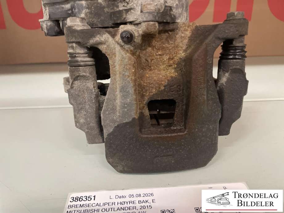 Bremsecaliper høyre bak, elektrisk til Mitsubishi Outlander 2015-->> (Type III, Fase 2) (4605B638|)