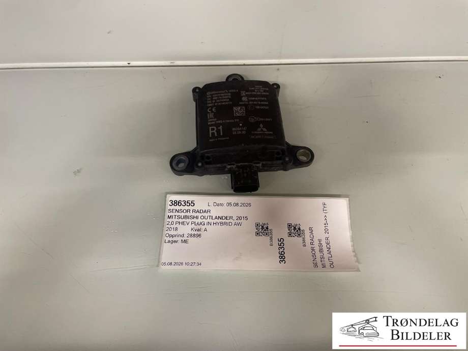 Sensor radar til Mitsubishi Outlander 2015-->> (Type III, Fase 2) (8638A147|)