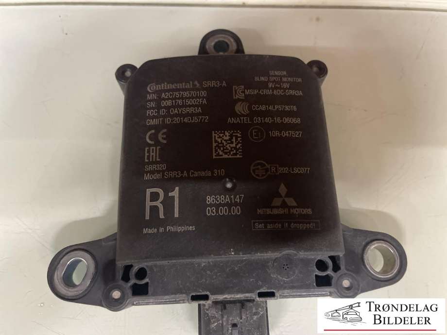 Sensor radar til Mitsubishi Outlander 2015-->> (Type III, Fase 2) (8638A147|)