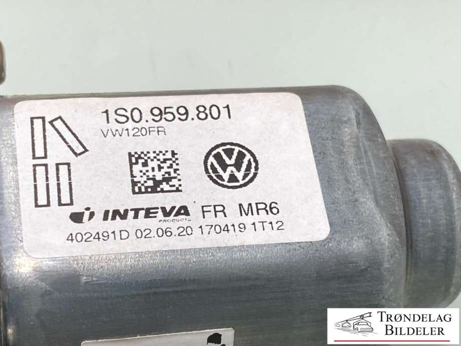 Ruteheis, kun motor, høyre foran til VW E-Up 2019-->>  (INTEVA|1S0 959 801|)
