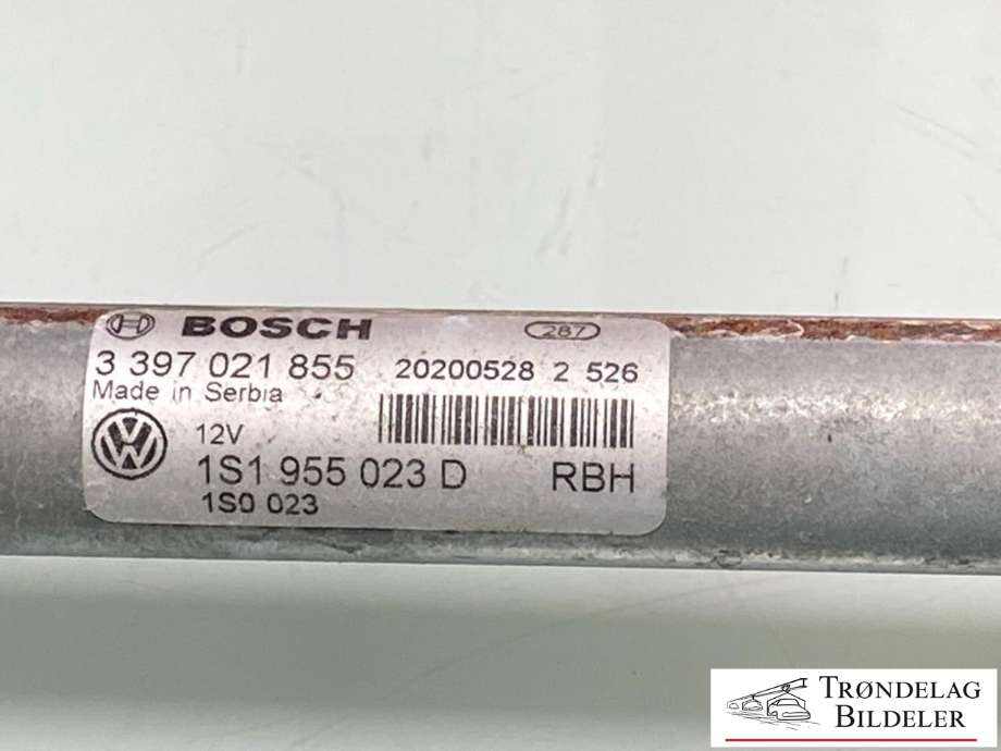 Viskermotor frontrute komplett m/overføring til VW E-Up 2019-->>  (1S1955023D|0390241566|3397021855|6R1955119A|)