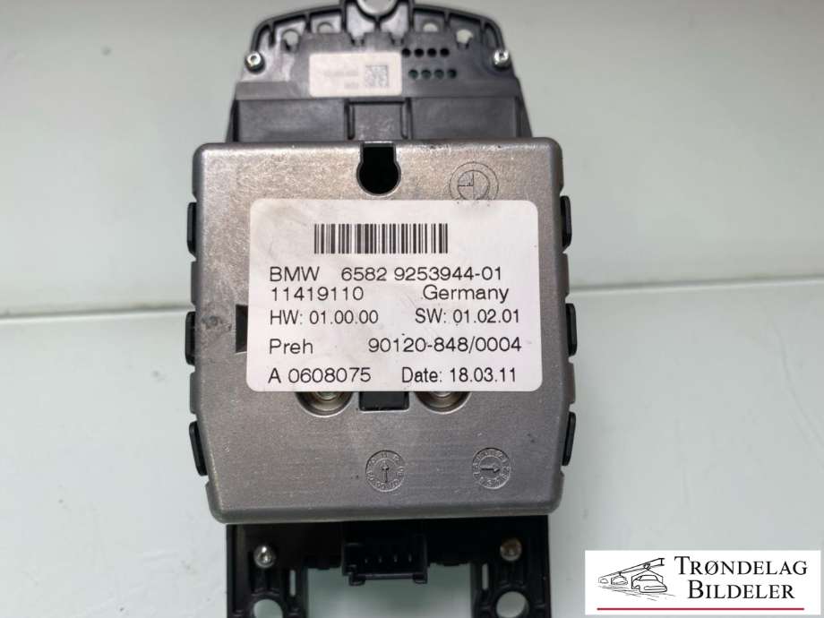 Bilstereo betjeningspanel til BMW X3 2010-2017 (F25) (F25) (65829253944|65829267955|)