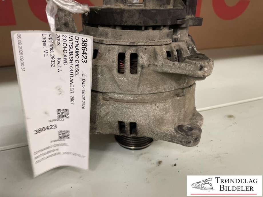 Dynamo diesel til Mitsubishi Outlander 2007-2010 (Type II, Fase 1)  (1800A066|)