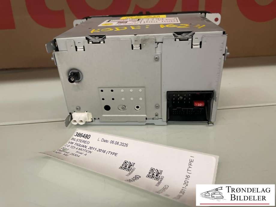 Bilstereo til VW Tiguan 2011-2016 (Type I, Fase 2) (3C8 057 195 B|)