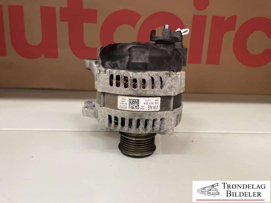 Dynamo diesel til VW Tiguan 2011-2016 (Type I, Fase 2) (03L 903 023 K|03L 903 023 KX|04L 903 024 S|04L 903 024 SX|03G903016B|03G903016BX|03G903016E|03G903016EX|03H903023E|03H903023EX|03L903023L|03L903023LX|03G903016G|03G903016GX|03L903024D|03L903024T|65261016002|65261016003|65261016009|65261019002|65261019003|65261019009)
