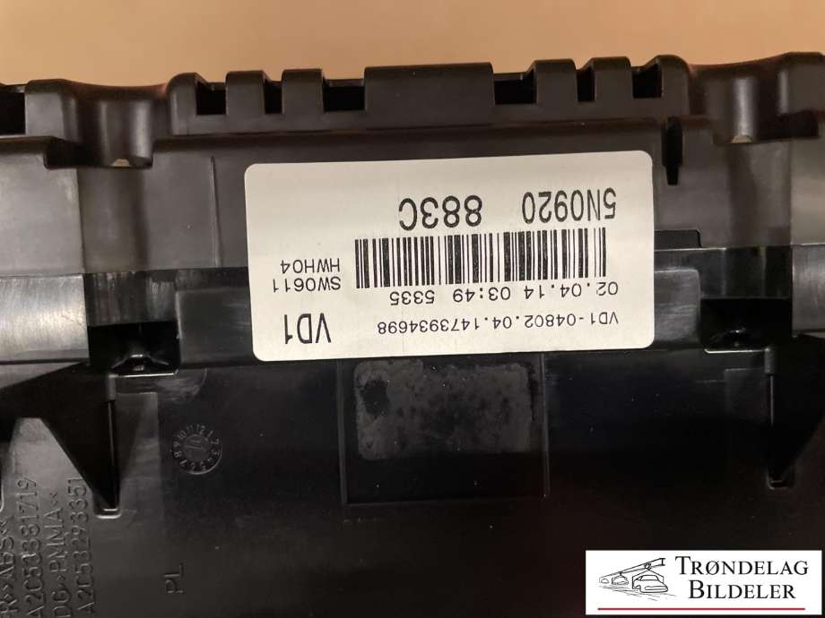 Instrumentpanel til VW Tiguan 2011-2016 (Type I, Fase 2)  (5N0 920 883 C|)