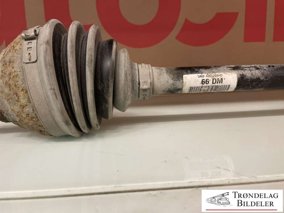 Drivaksel høyre foran, diesel/automat til VW Tiguan 2011-2016 (Type I, Fase 2)  (5N0 407 766 D|5WA 407 272 R|)