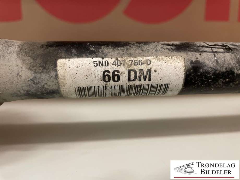 Drivaksel høyre foran, diesel/automat til VW Tiguan 2011-2016 (Type I, Fase 2)  (5N0 407 766 D|5WA 407 272 R|)