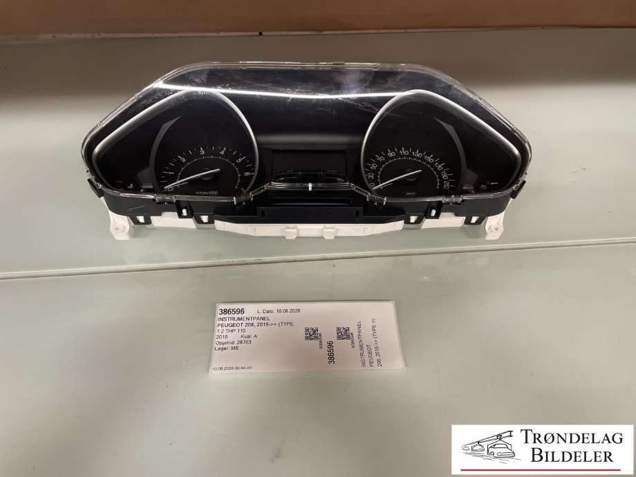 Instrumentpanel til Peugeot 208 2012-2019 (Type I) (98 226 331 80|)