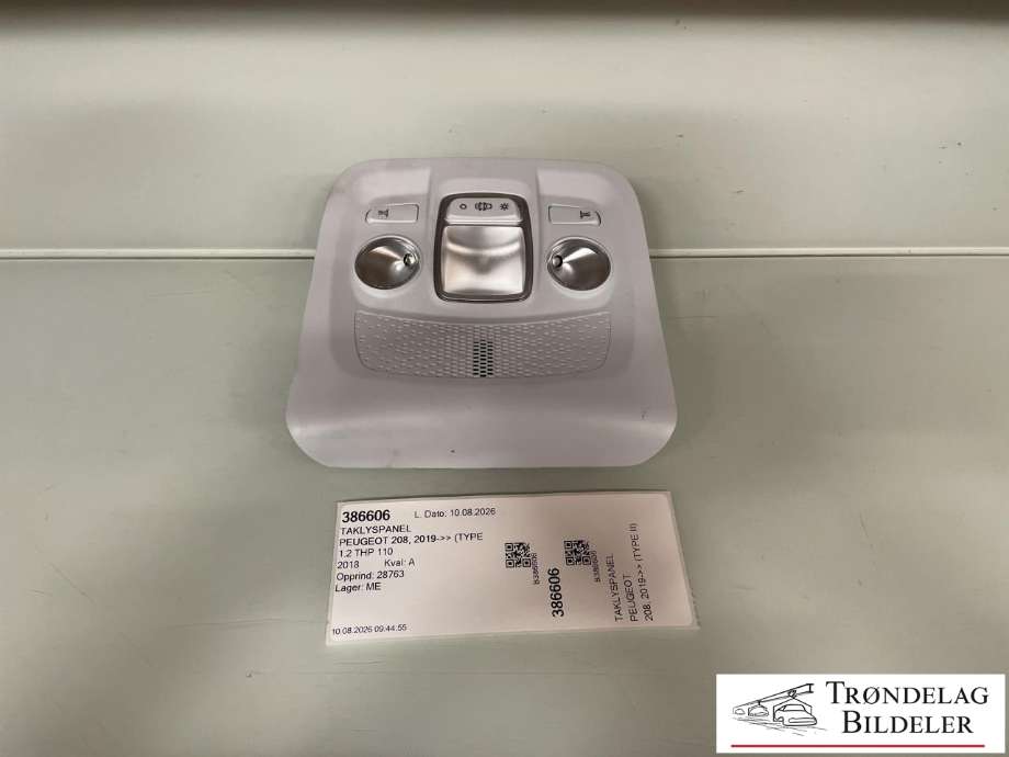 Taklyspanel til Peugeot 208 2012-2019 (Type I) (96 781 445 PR|)