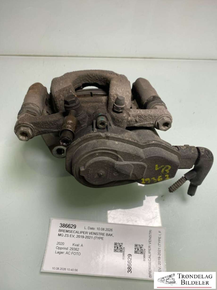 Bremsecaliper venstre bak, elektrisk til MG ZS EV, 2019-2021 (Type I, Fase 1) (10662557)