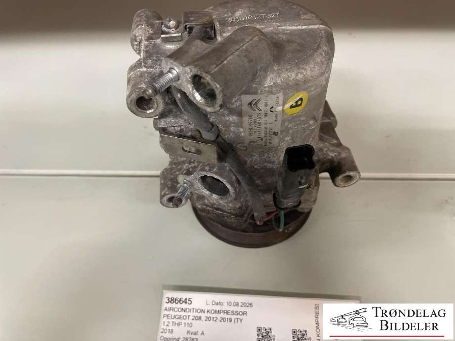 Aircondition kompressor til Peugeot 208 2012-2019 (Type I) (98 103 499 80|16 364 629 80|)