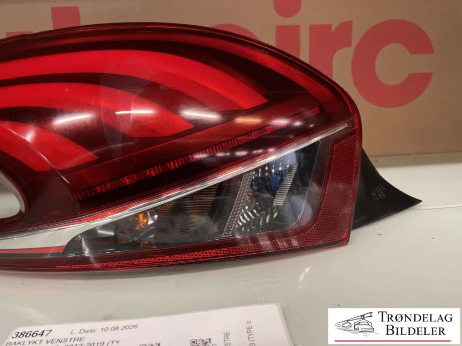 Baklykt venstre til Peugeot 208 2012-2019 (Type I) (98 256 012 80|)