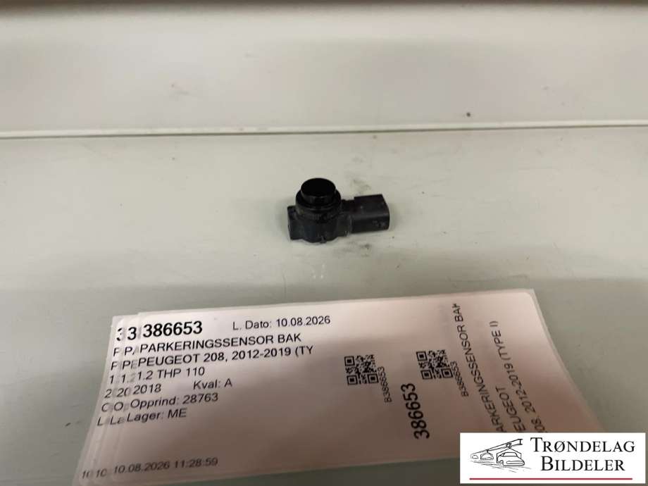 Parkeringssensor bak til Peugeot 208, 2012-2019 (Type I)  