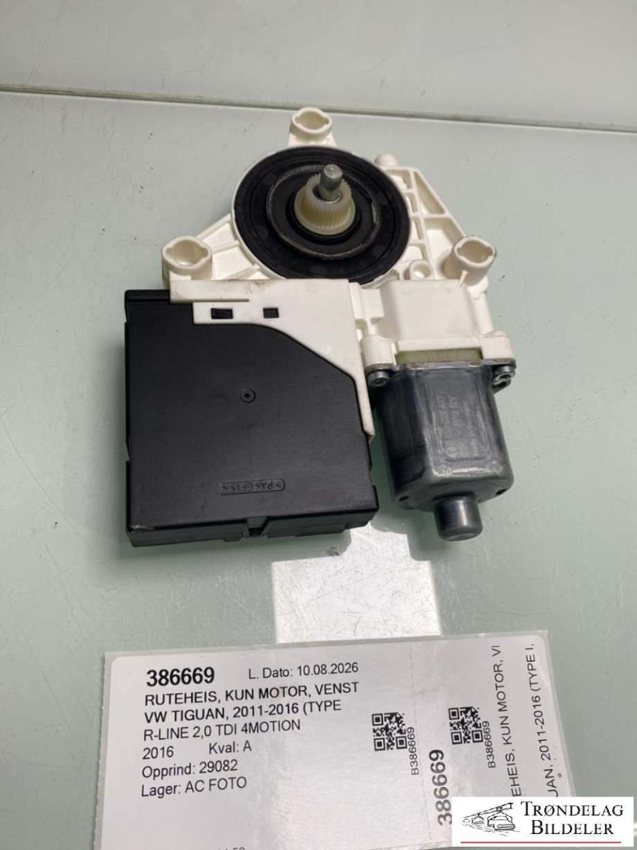 Ruteheis, kun motor, venstre foran til VW Tiguan, 2011-2016 (Type I, Fase 2) (5N0 959 701 J)