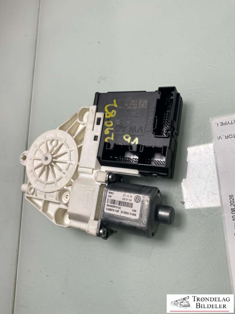 Ruteheis, kun motor, venstre foran til VW Tiguan 2011-2016 (Type I, Fase 2) (5N0 959 701 J|)
