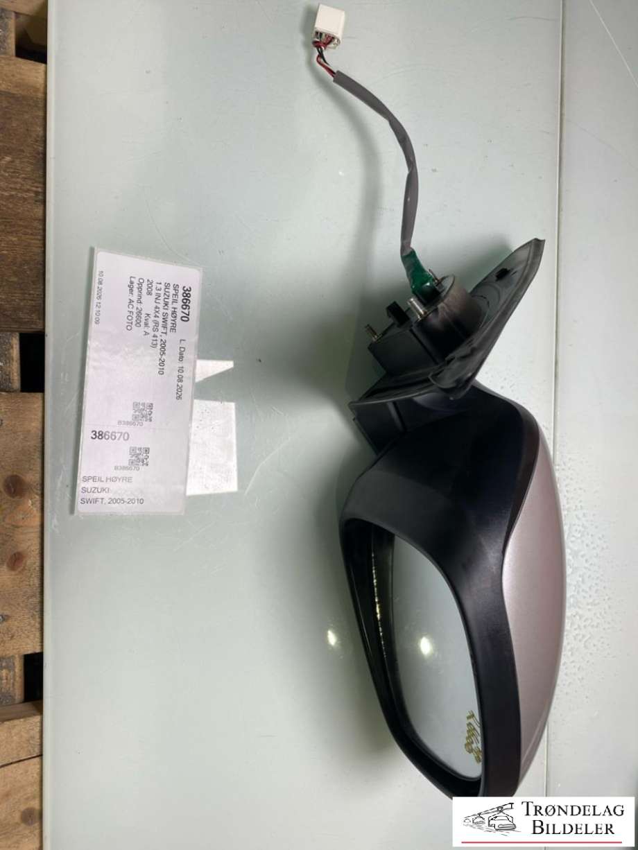 Speil høyre til Suzuki Swift 2005-2010 (8470163JB0|5-KABLER|)