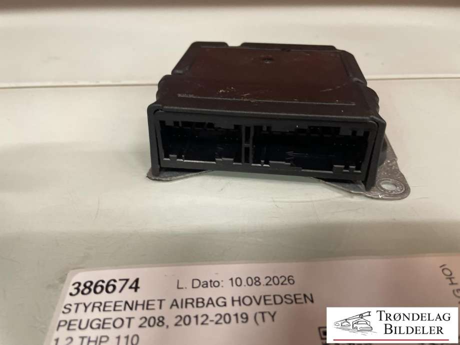 Styreenhet airbag hovedsensor til Peugeot 208 2012-2019 (Type I) (98 127 133 80|)