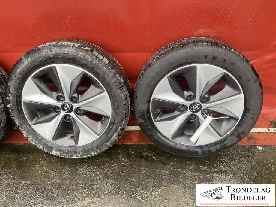Hjulsett aluminium sommer til Hyundai Ioniq Electric 2016-2019 (Fase 1)  (NOKIAN TYRES HAKKA GREEN|205/55-R16 94H/ET50|MØNSTERDYBDE 5MM|PROD 01.24)