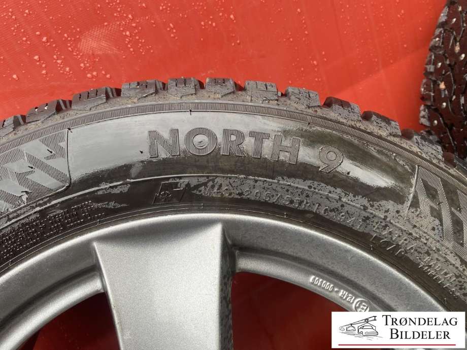 Hjulsett aluminium vinter til Hyundai Ioniq Electric 2016-2019 (Fase 1)  (NORDMAN NORTH|205/55-R16 94T/ET50|MØNSTERDYBDE 7MM|PROD 44.23)