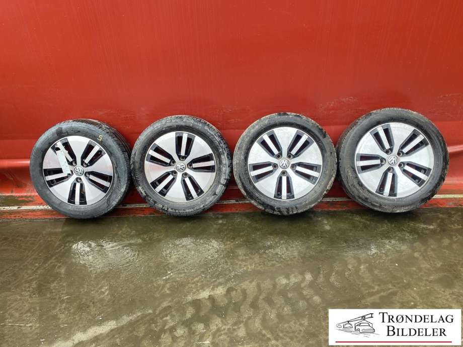 Hjulsett aluminium sommer til Fiat Doblo 2006-2010 (Type I, Fase 2) (BRIDGESTONE TURANZA|205/55-R16 91Q/ET46|MØNSTERDYBDE 5MM|PROD 12.19)