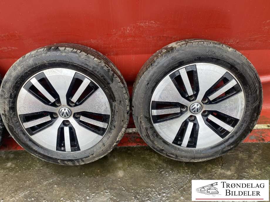 Hjulsett aluminium sommer til Fiat Doblo 2006-2010 (Type I, Fase 2) (BRIDGESTONE TURANZA|205/55-R16 91Q/ET46|MØNSTERDYBDE 5MM|PROD 12.19)