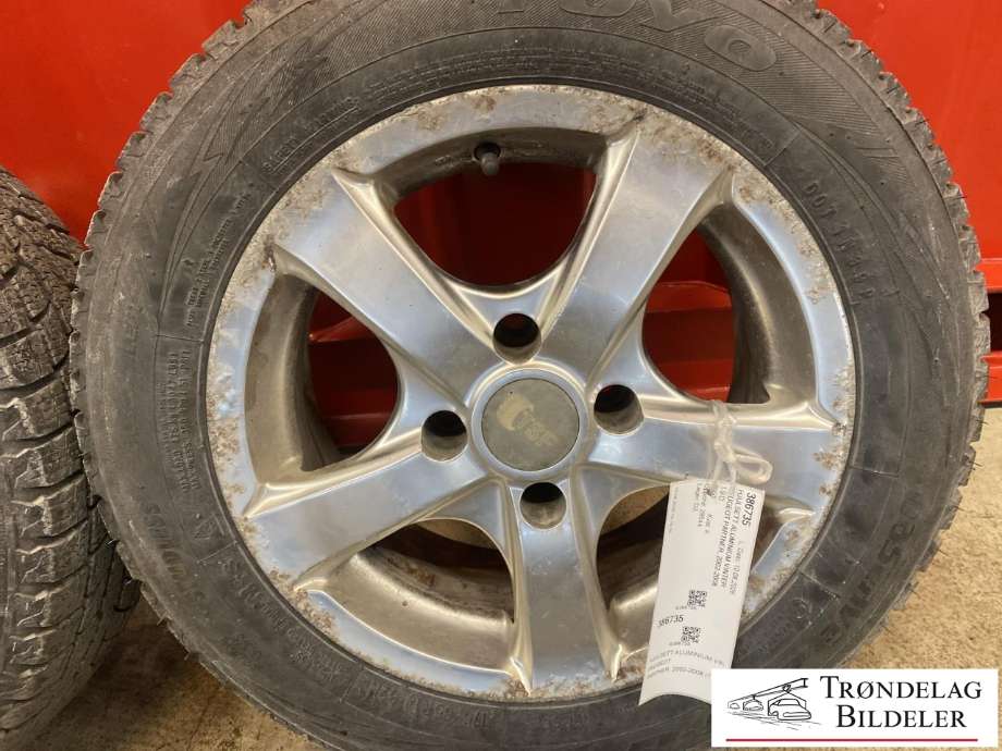 Hjulsett aluminium vinter til Peugeot Partner 2002-2008 (Type I, Fase 2)  (TOYO OBSERVE|175/65-R14 82H/ET50|MØNSTERDYBDE 6MM|PROD 20.23)