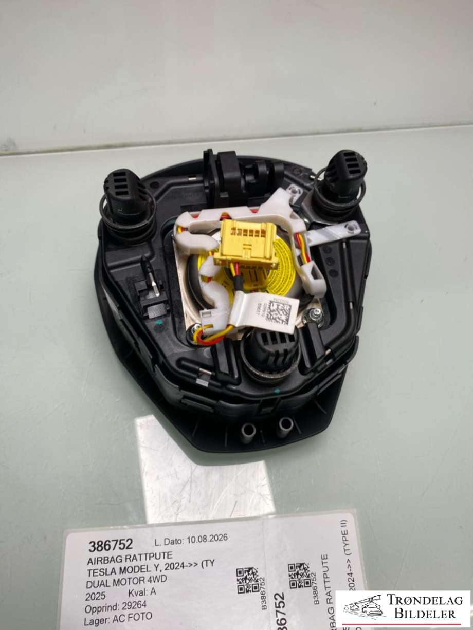Airbag rattpute til Tesla Model Y 2024-->> (Type II)  (1626617-00-C|)