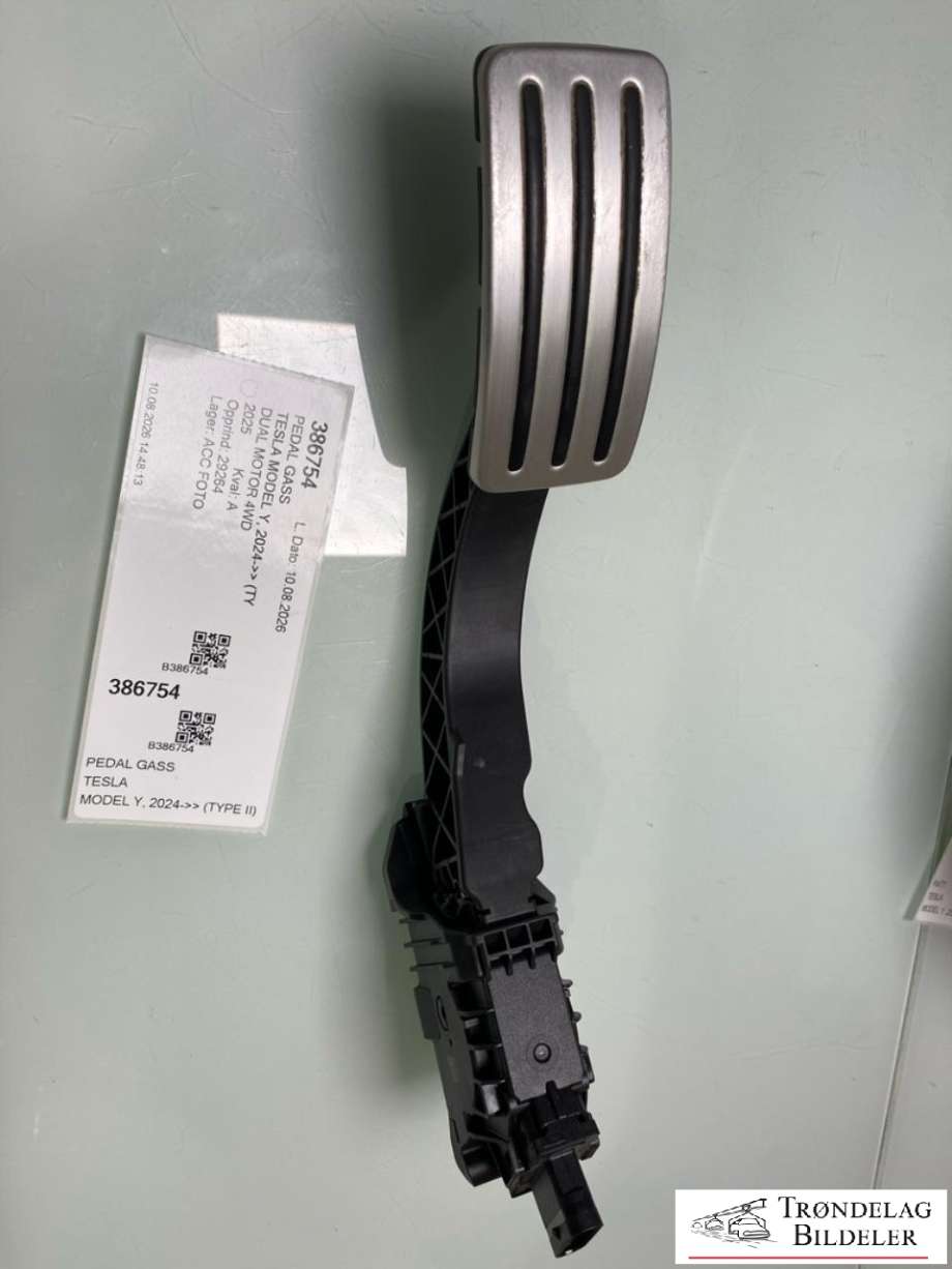 Pedal gass til Tesla Model Y 2024-->> (Type II) (1188695-50-A|6PV 014 021-00|)