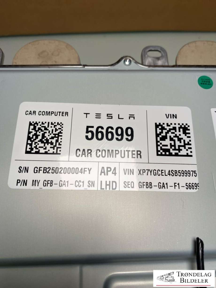 Styreenhet diverse til Tesla Model Y 2024-->> (Type II) (2003160-00-E|2003160-S0-G|)