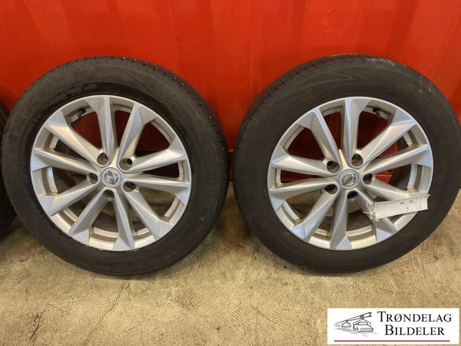Hjulsett aluminium sommer til Nissan Qashqai 2014-2021 (Type II)  (NEXEN N BLUE HD PLUS|215/60-R17 96H/ET40|MØNSTERDYBDE 3MM|PROD 48.20)