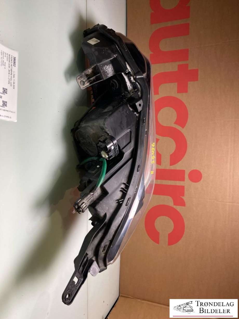 Frontlykt høyre full-LED til Nissan Leaf 2018-->> (Type II) (ICHIKOH|260105SH5A|260105SH5B|)