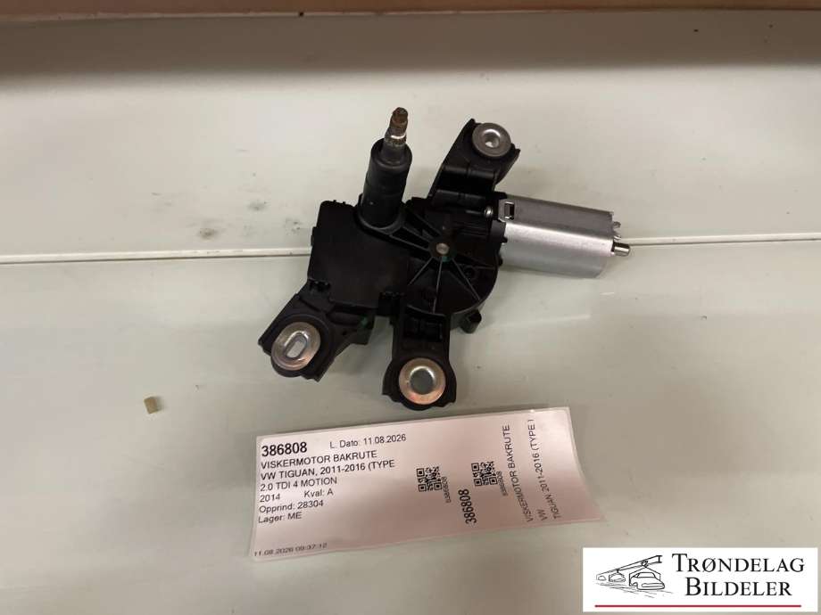 Viskermotor bakrute til VW Tiguan 2011-2016 (Type I, Fase 2) (5N0955711A|5N0955711B|)