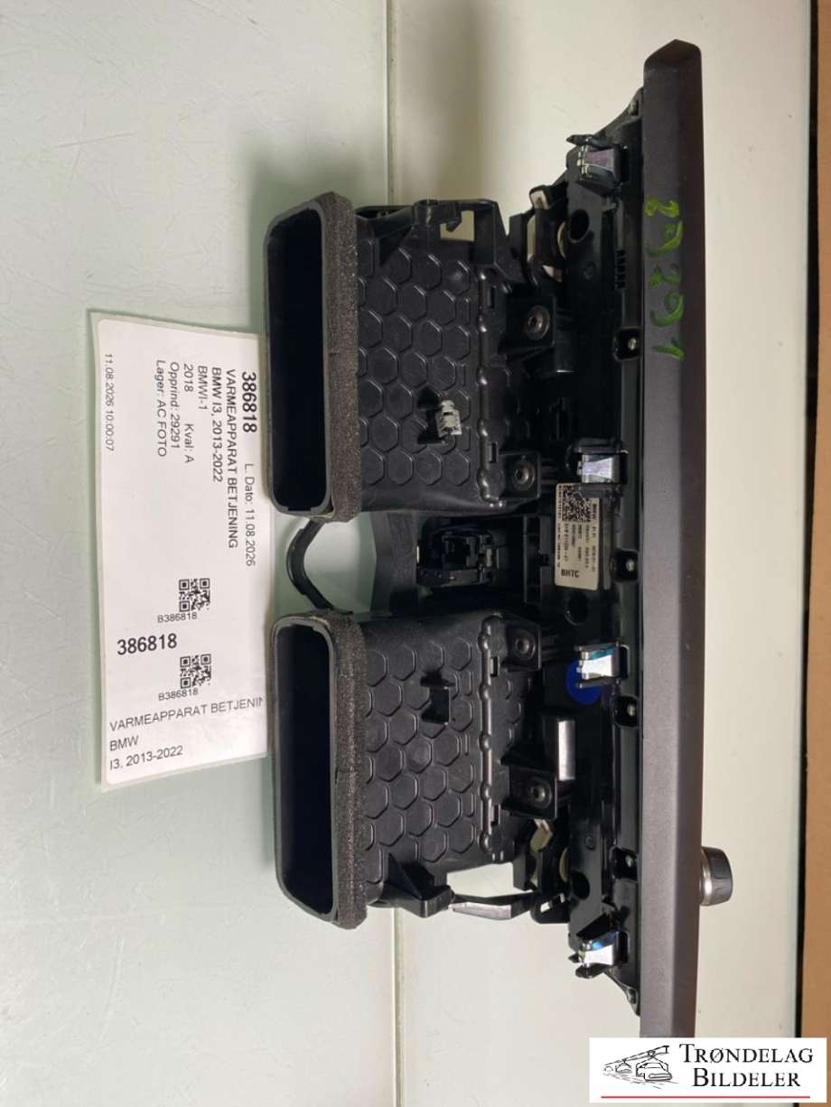Varmeapparat betjening til BMW i3 2013-2022 (BHTC|61 31 5 A0A 3F7|61319379121|)