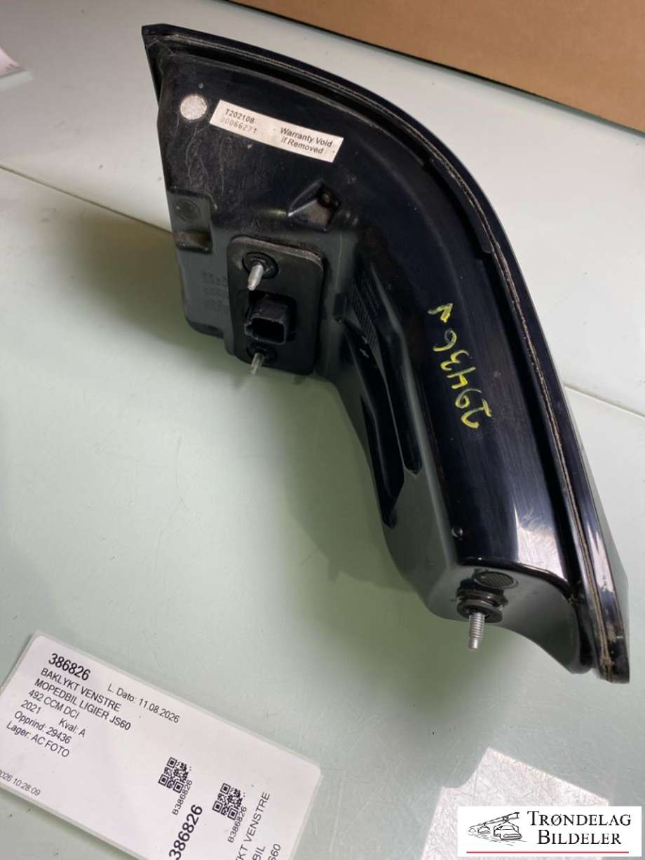 Baklykt venstre til Mopedbil Ligier JS60 0-->> (1413233|1433237|)