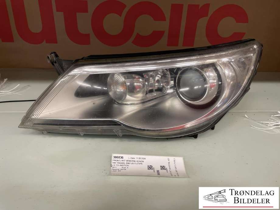 Frontlykt venstre xenon til VW Tiguan, 2007-2011 (Type I, Fase 1)  (5N1 941 039 R)