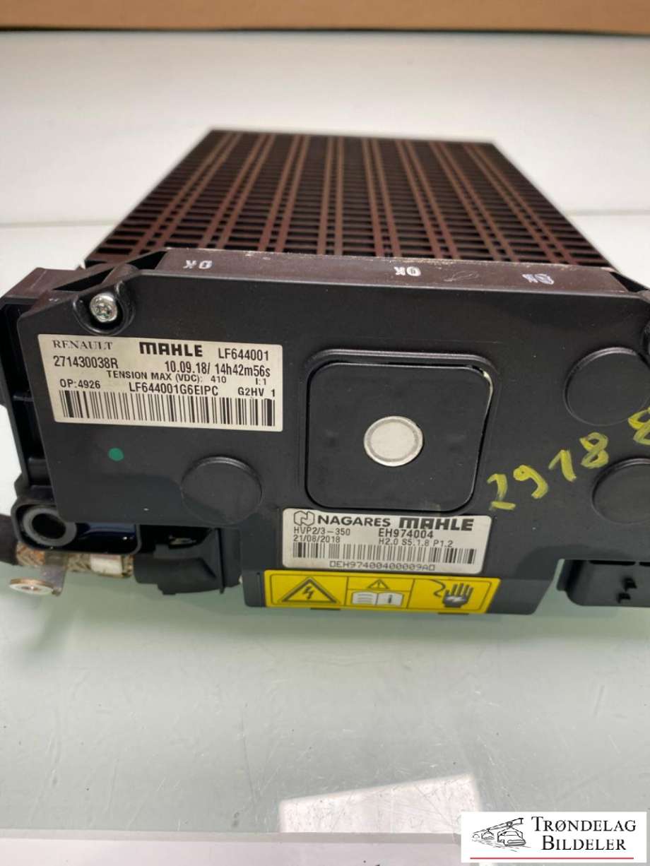 Varmeapparat PTC-heater til Renault Zoe 2013-2019 (Fase 1)  (MAHLE|271435855R|271436099R|271438717R|EH929003|271430038R|EH974004)