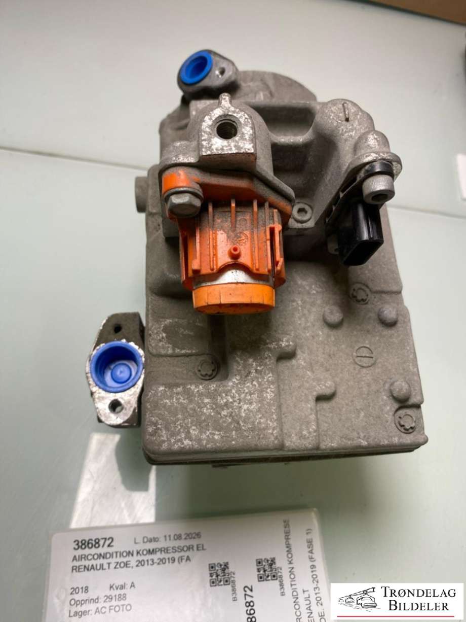 Aircondition kompressor elbil til Renault Zoe 2013-2019 (Fase 1) (DENSO|926008999R|926008525R|042200-1490|042200-1491|)