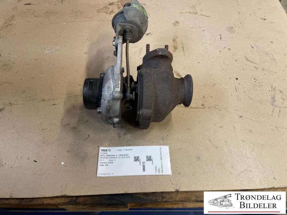 Turbo til Opel Insignia A 2009-2014 (55570748|95519811|55581063|55566448|555860381|93416)