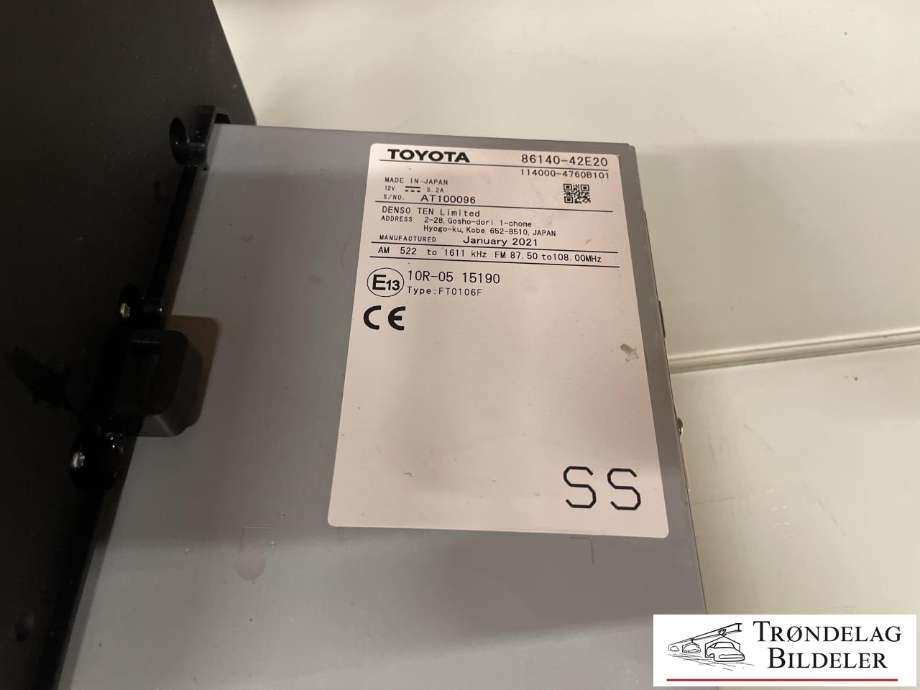 Bilstereo til Suzuki Across 2020-->>  (T8614-042E2-000|86140-42E20|)