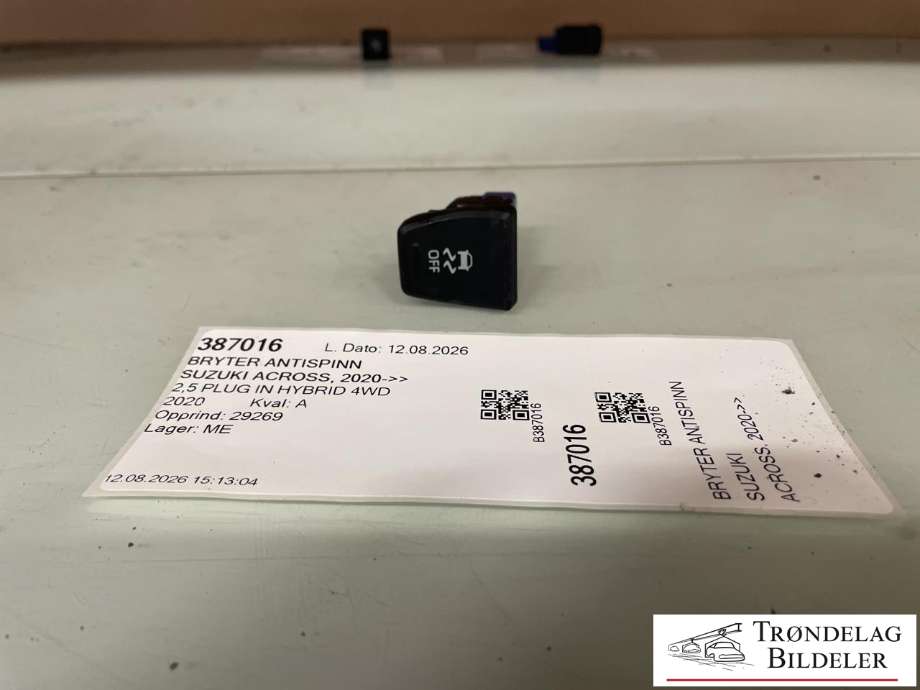 Bryter Antispinn til Suzuki Across, 2020-->> (T8498-84205-000)