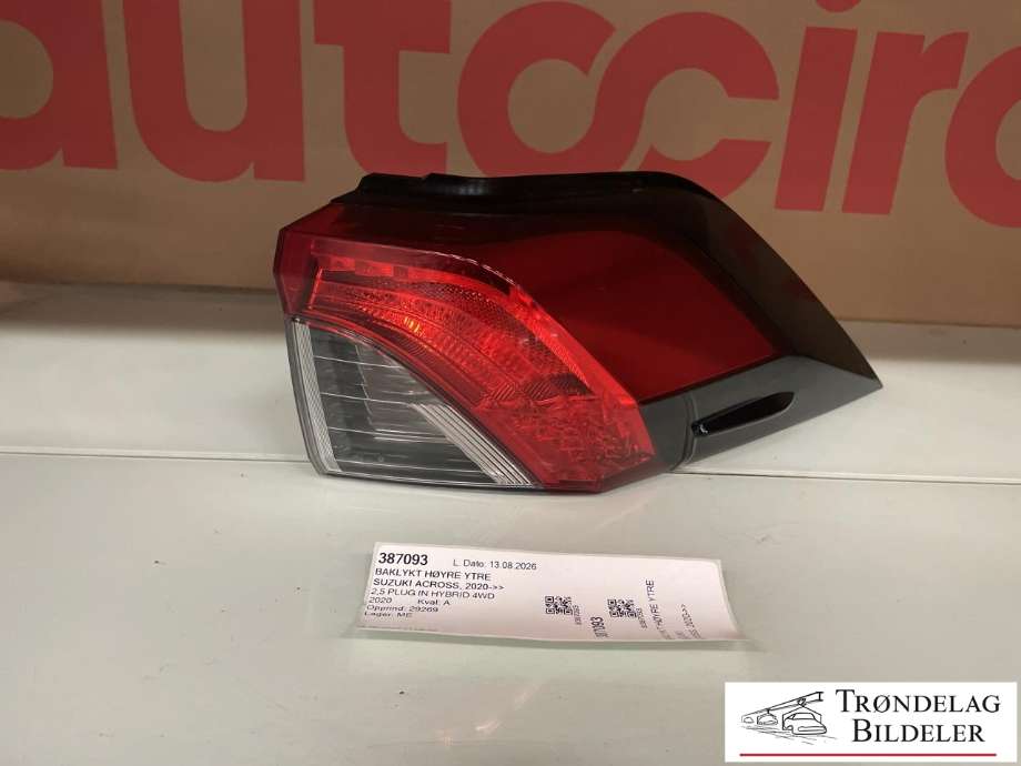 Baklykt høyre ytre til Suzuki Across, 2020-->> (T8155-14223-000)