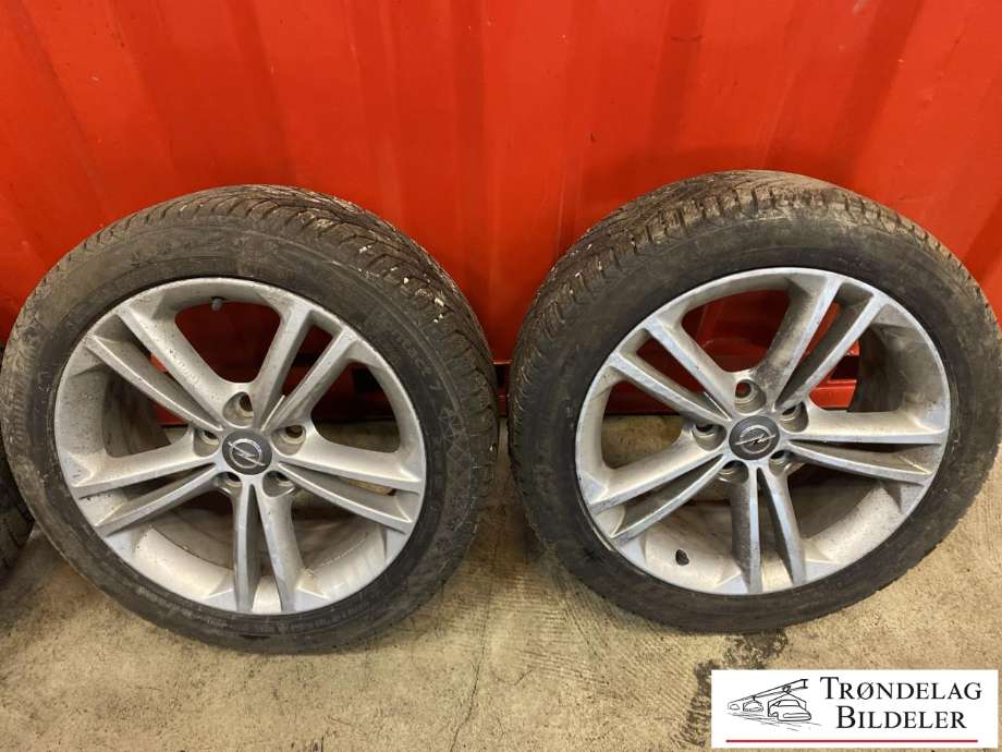 Hjulsett aluminium vinter til Opel Insignia A 2009-2014 (CONTINENTAL VIKING CON|245/45-R18 100T|MØNSTERDYBDE 6MM|PROD 46.21)