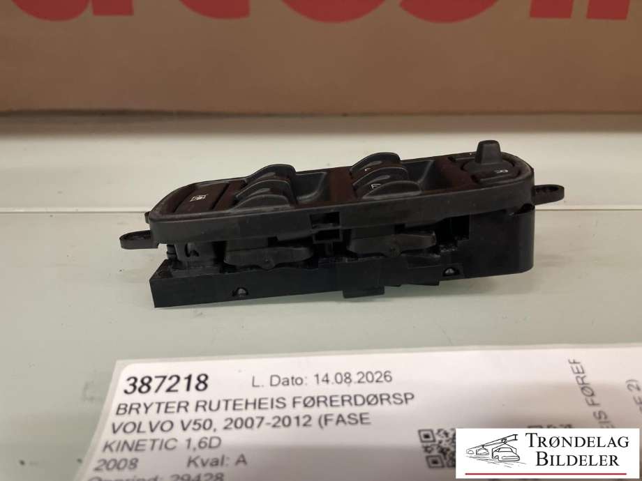 Bryter ruteheis førerdørspanel til Volvo V50 2007-2012 (Fase 2) (30773210|31295120|)