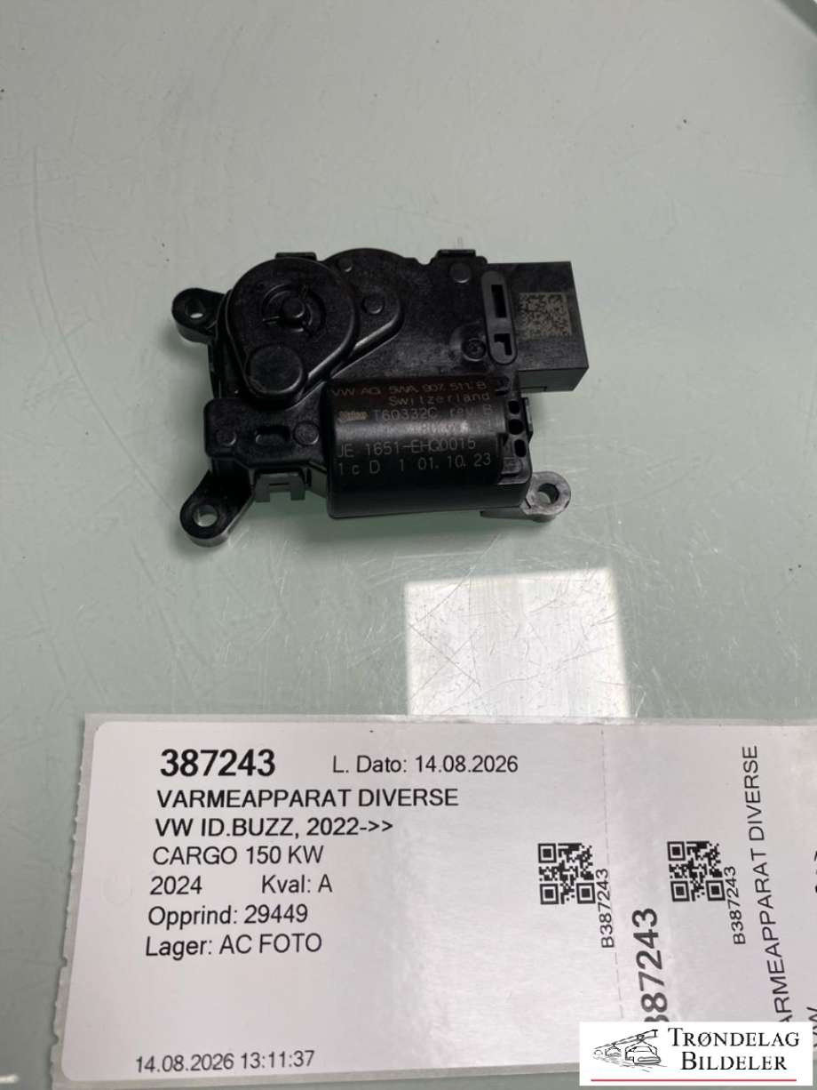 Varmeapparat diverse til VW ID.BUZZ, 2022-->>  (VALEO|5Q0898511F|5Q0898511D|5Q0907511D)