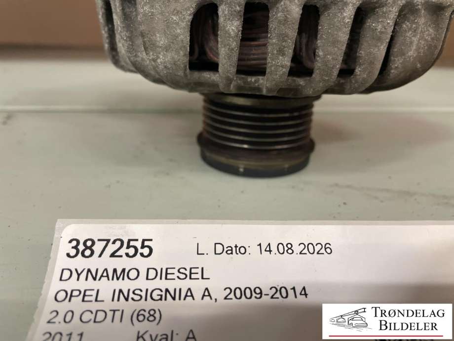 Dynamo diesel til Opel Insignia A 2009-2014  (13502581|13588306|)