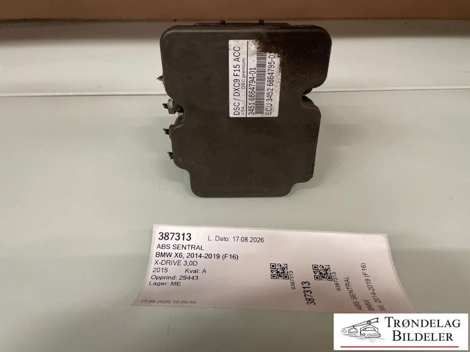 ABS sentral til BMW X6 2014-2019 (F16) (F16) (34 51 6 884 732|)