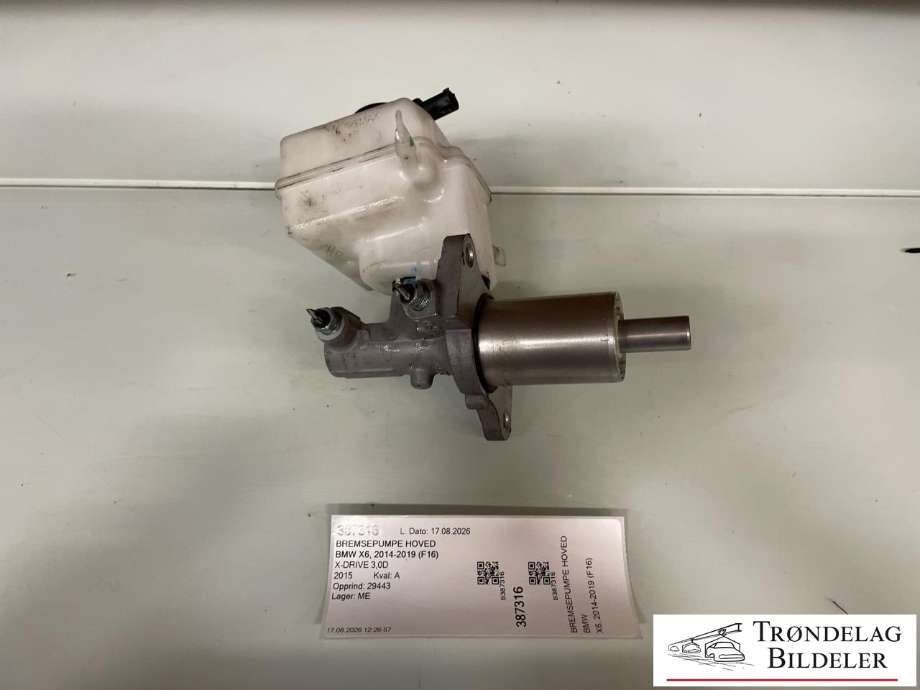 Bremsepumpe hoved til BMW X6 2014-2019 (F16) (F16) (34 33 6 772 930|34 33 6 771 718|)